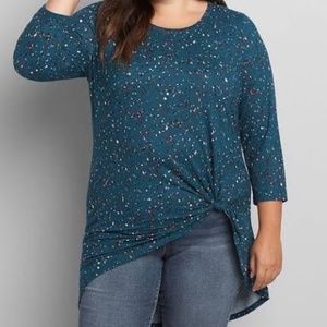 Lane Bryant Side Knot Printed Tunic Size 26/28